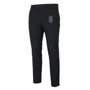 GANT Stretch Linen Men Trousers EU54 Evening Blue Slim Fit Zip Fly Dark Formal