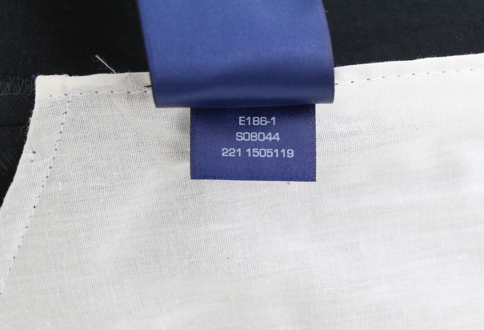 GANT Stretch Linen Men Trousers EU54 Evening Blue Slim Fit Zip Fly Dark Formal