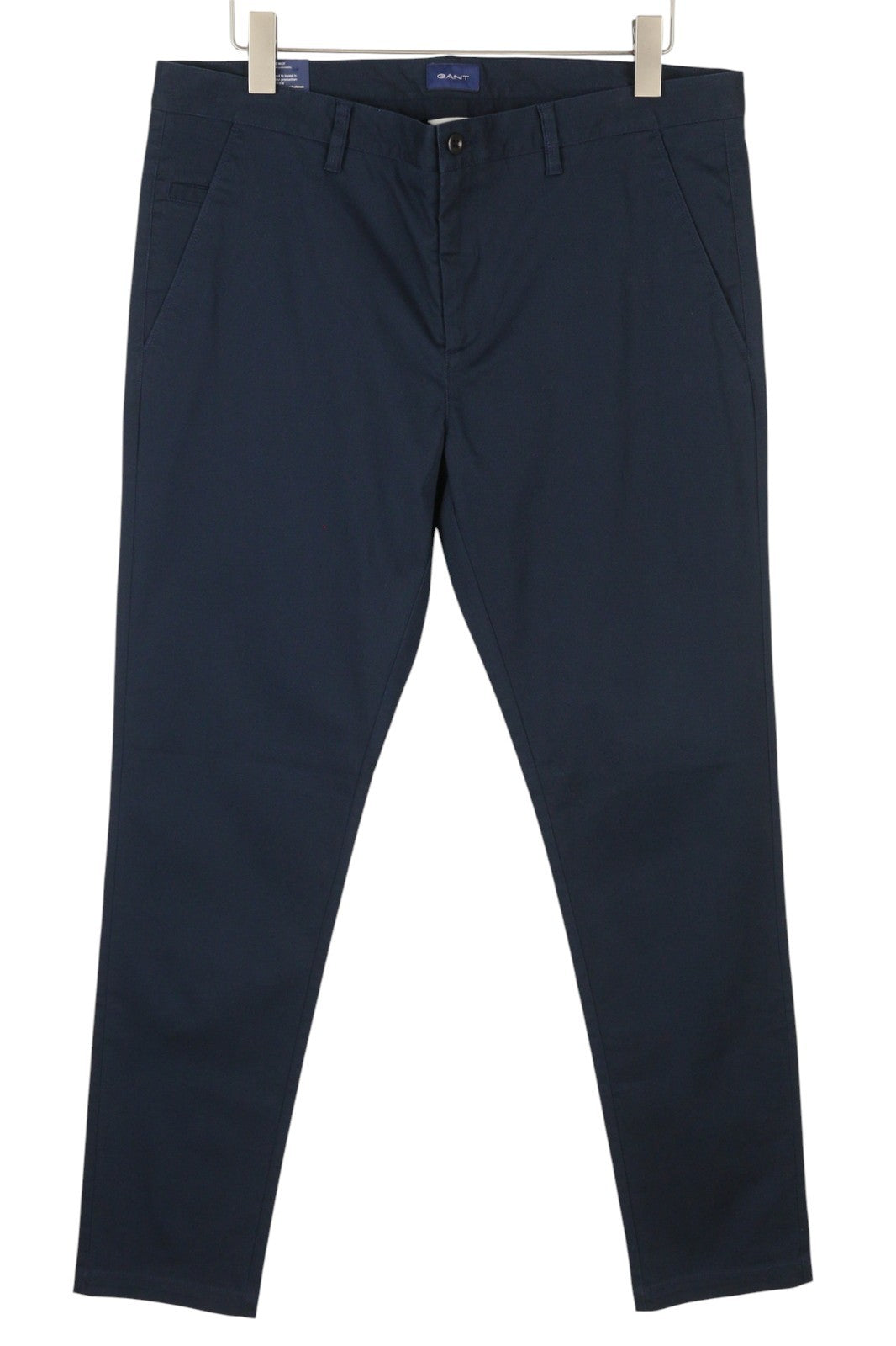 GANT „Molsey Brushed Dot“ vyriškos chino kelnės, W32/L34, persų mėlynos, ypač plonos