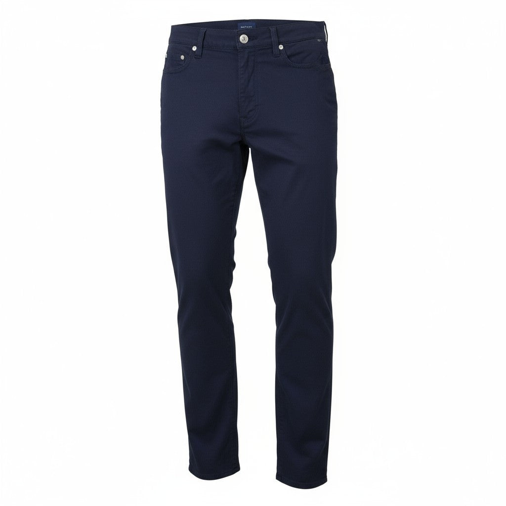 GANT Hayes Dusty Twill Men Trousers W33/L32 Marine Slim Fit Dark Casual