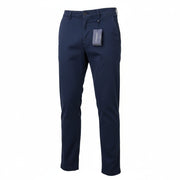 GANT Slim Light Canvas Chino Men Trousers W36/L30 Marine Zip Fly Dark Casual