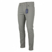 GANT Maxen satininės vyriškos kelnės W35/L36 plieno pilkos, ypač plonos, su užtrauktuku ir laisvalaikio stiliaus.