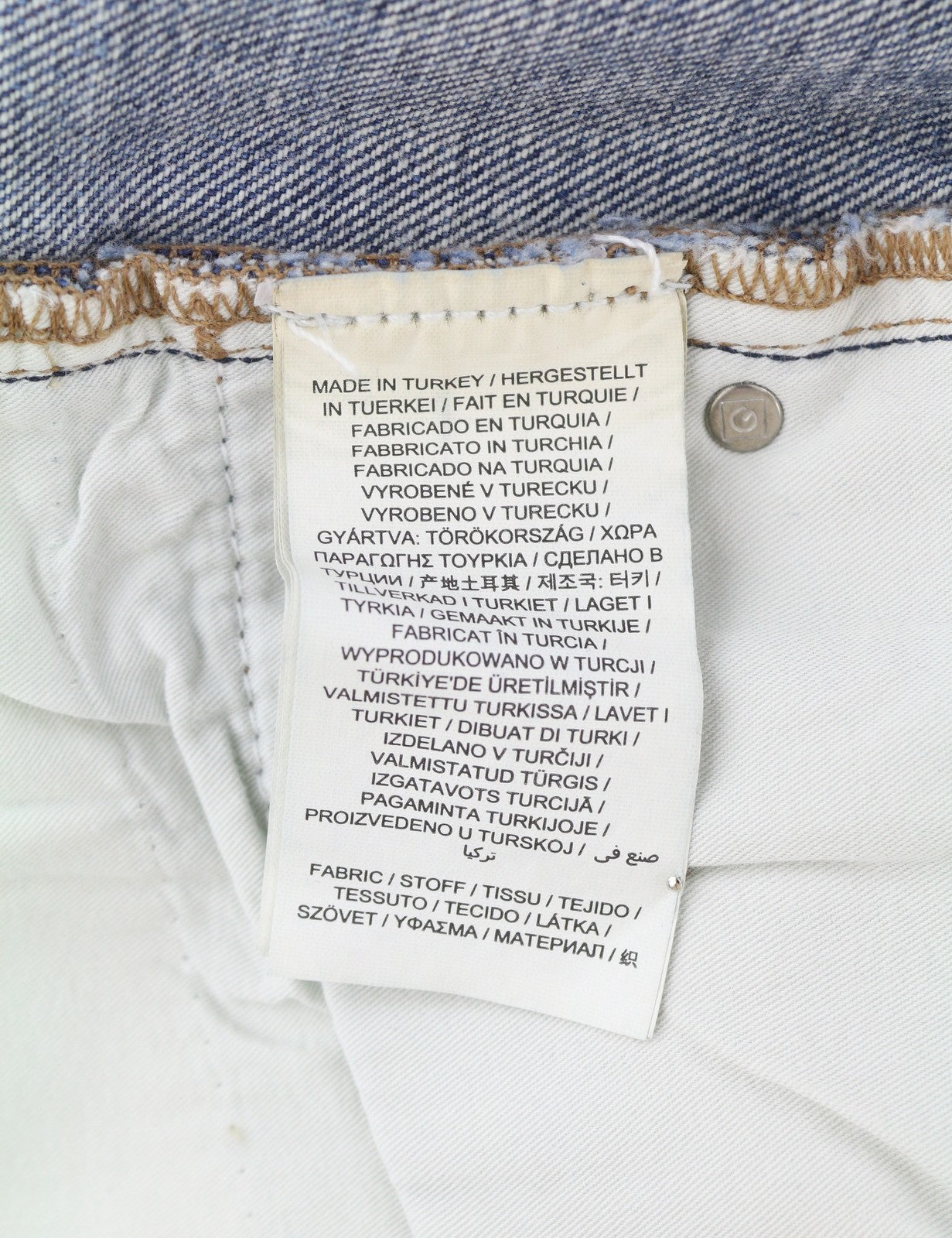 GANT HW Relaxed Straight Rip Women Jeans W30 Mid Blue Vintage Faded Distress