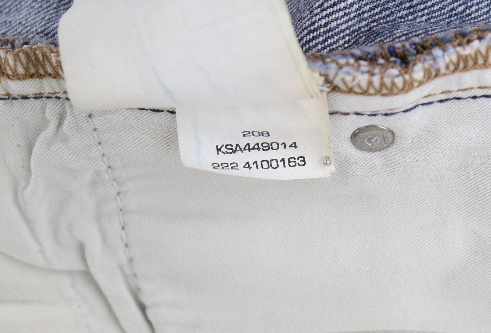 GANT HW Relaxed Straight Rip Women Jeans W30 Mid Blue Vintage Faded Distress