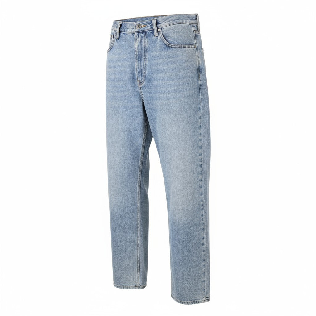 GANT Relaxed Classic vyriški džinsai W35/L34 šviesiai mėlyni, išblukusio kirpimo, siaurėjančio kirpimo 