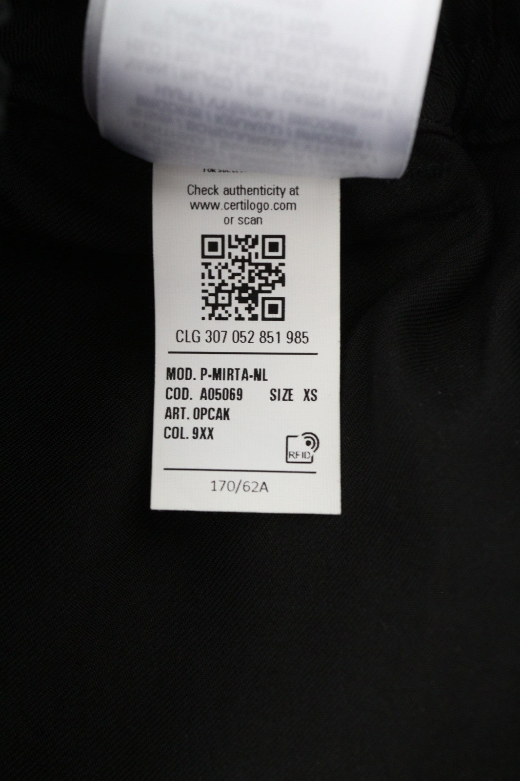 DIESEL P-Mirta-NL 0PCAK moteriškos juodos XS dydžio laisvo kirpimo kelnės su kišenėmis (RRP300) 