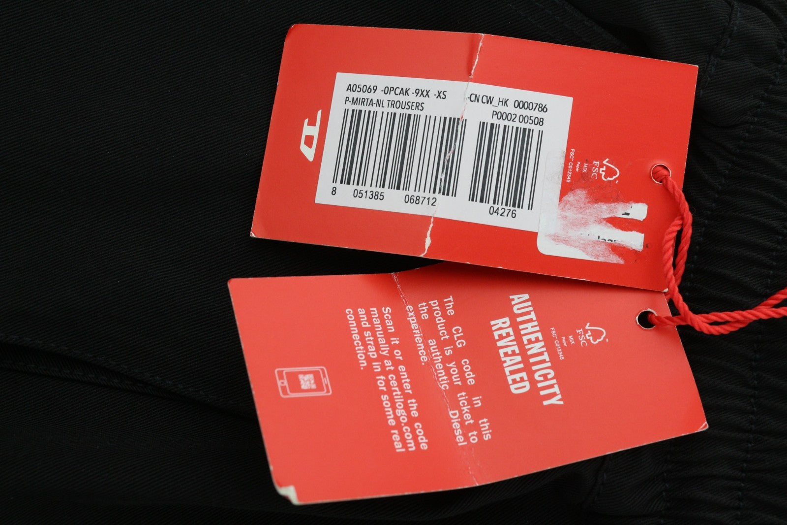 DIESEL P-Mirta-NL 0PCAK moteriškos juodos XS dydžio laisvo kirpimo kelnės su kišenėmis (RRP300) 