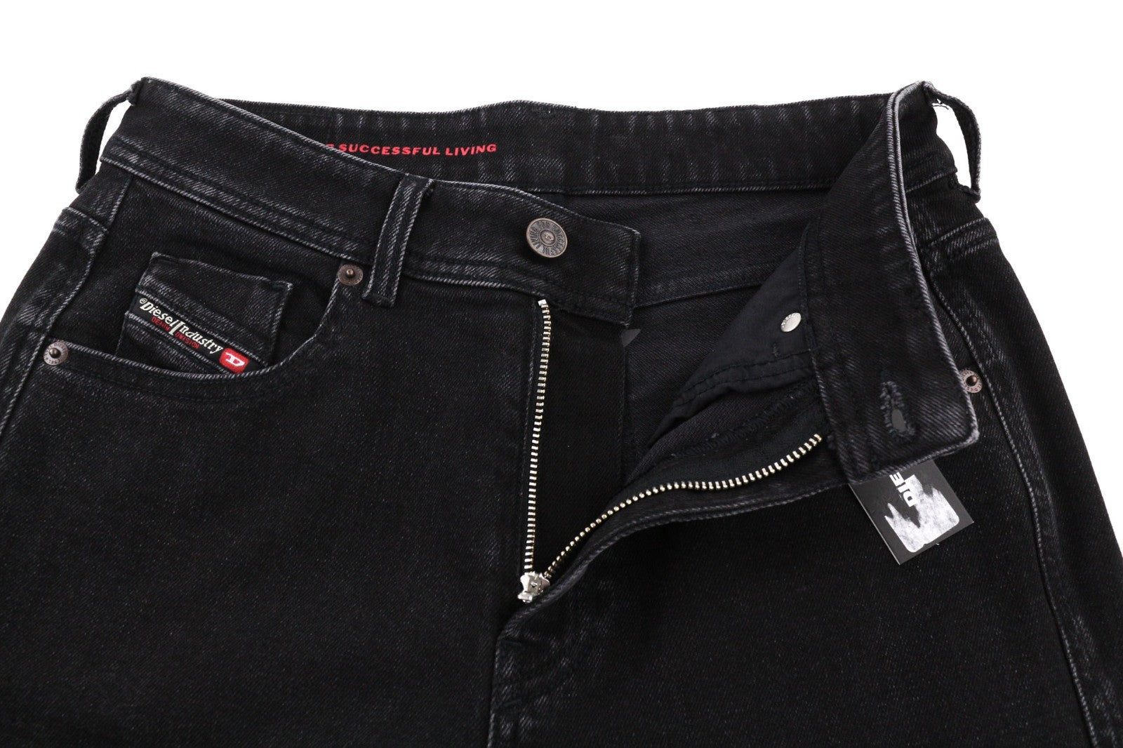 DIESEL 2004 5Pockets Z9C25 Women's Jeans W26/L32 Black Slim Mid Waist RRP185