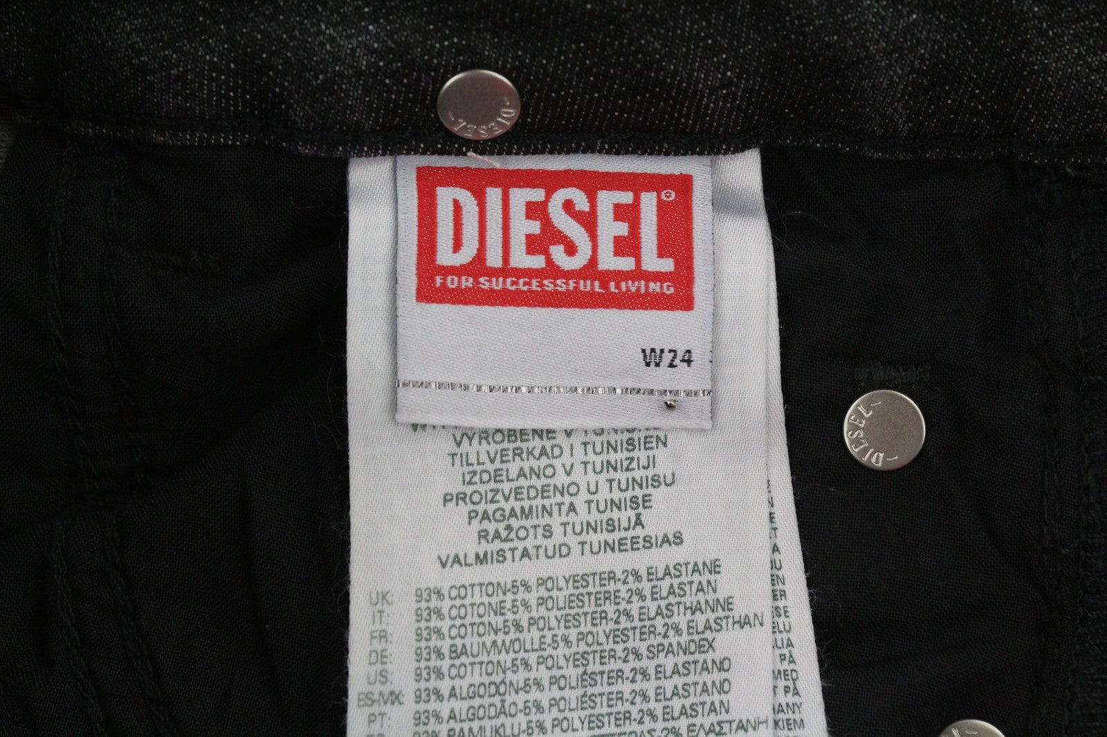 DIESEL D-Ollies Jogg Women's Jeans W24 Washed Grey Sweat Denim Slim Fit RRP275