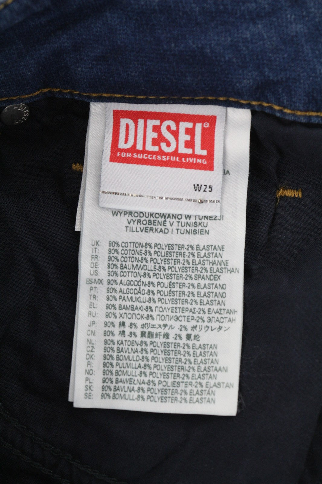 DIESEL Candys Jogg 069HC Women's Jeans W25 Washed Sweat Boyfriend RRP190