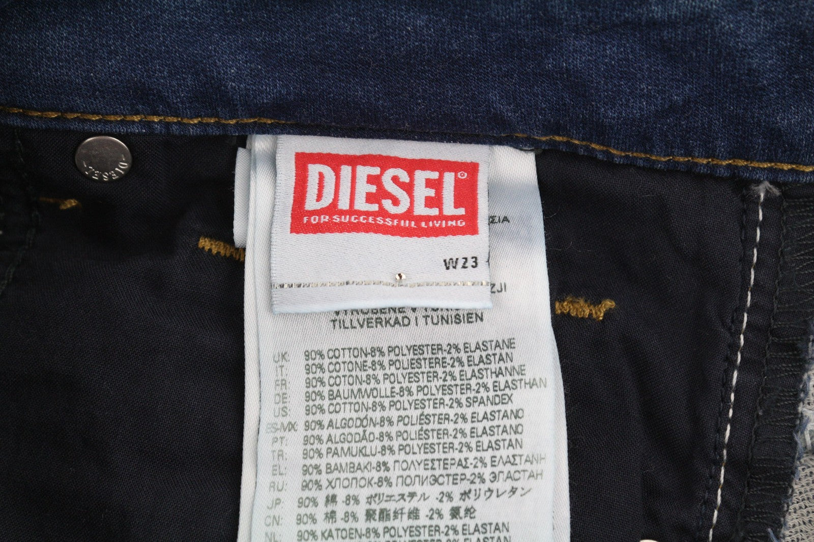 DIESEL Candys Jogg 069HC Women's Jeans W23 Relaxed Sweat Boyfriend RRP190