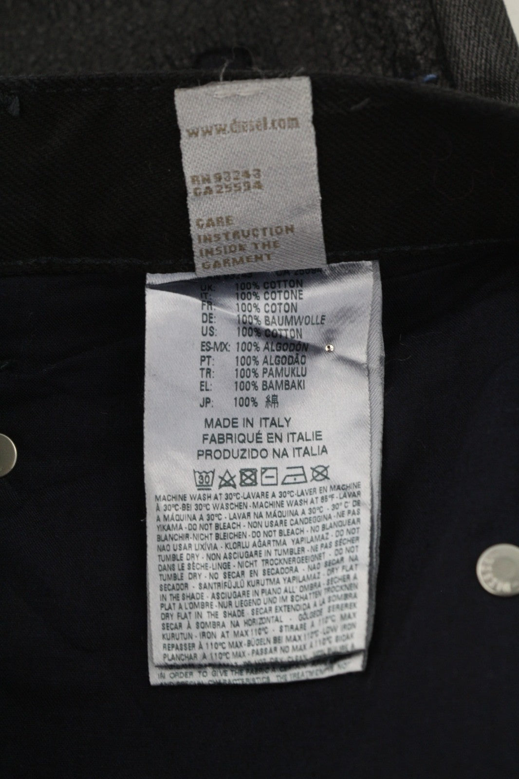 DIESEL Belthy 0856E Women's Jeans W26/L32 Coated Regular Slim Straight RRP250