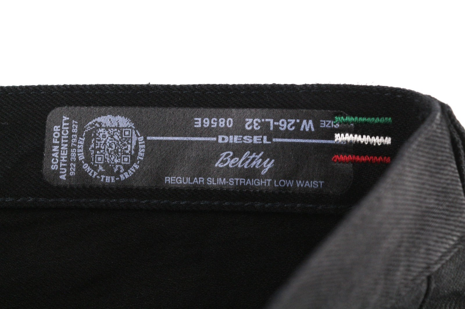 DIESEL Belthy 0856E Women's Jeans W26/L32 Coated Regular Slim Straight RRP250