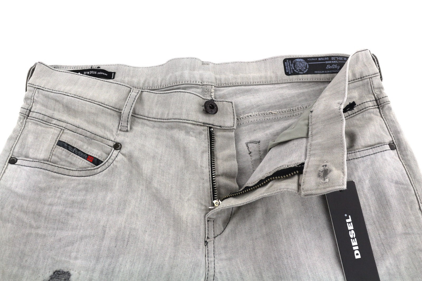 DIESEL Belthy 0676M Women's Jeans W30/L32 D.N.A. Slim Straight Stretch RRP180