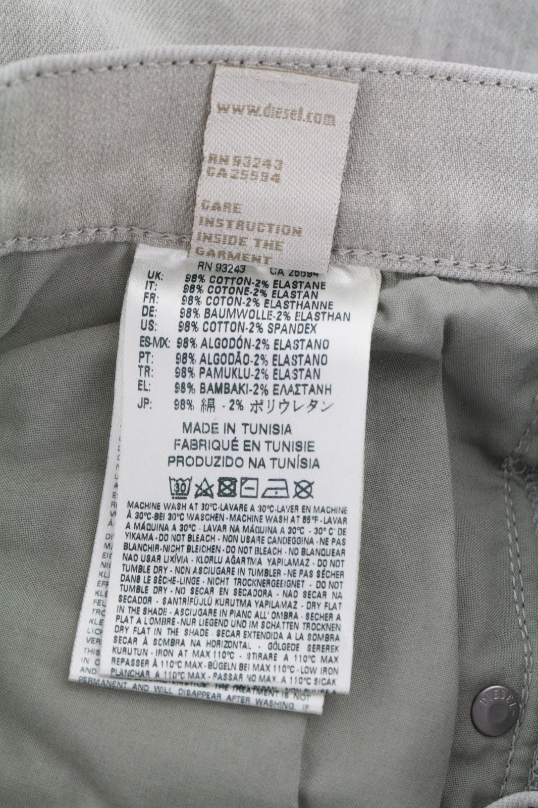 DIESEL Belthy 0676M Women's Jeans W27/L32 D.N.A. Slim Straight Stretch RRP180