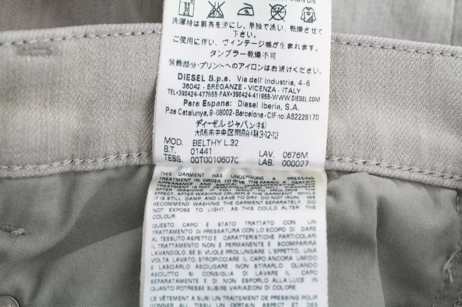 DIESEL Belthy 0676M Women's Jeans W27/L32 D.N.A. Slim Straight Stretch RRP180