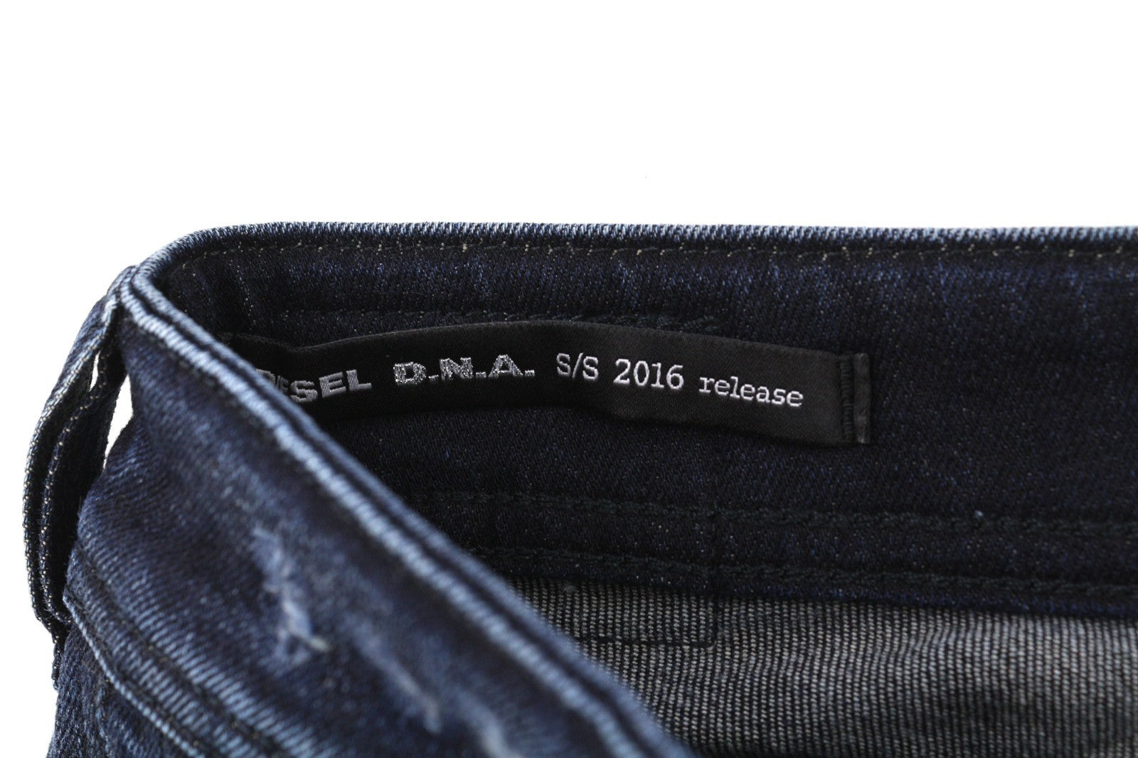 DIESEL Reen 0844T Women's Jeans W26/L32 D.N.A. Straight Fit Distressed Blue