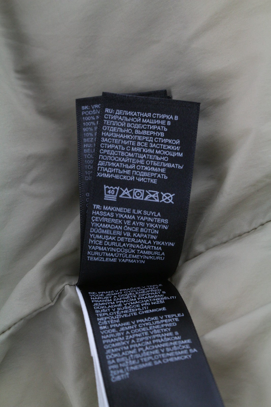 THE NORTH FACE Men's Jacket M Beige 700 Down Hooded Quilted Puffer Logo