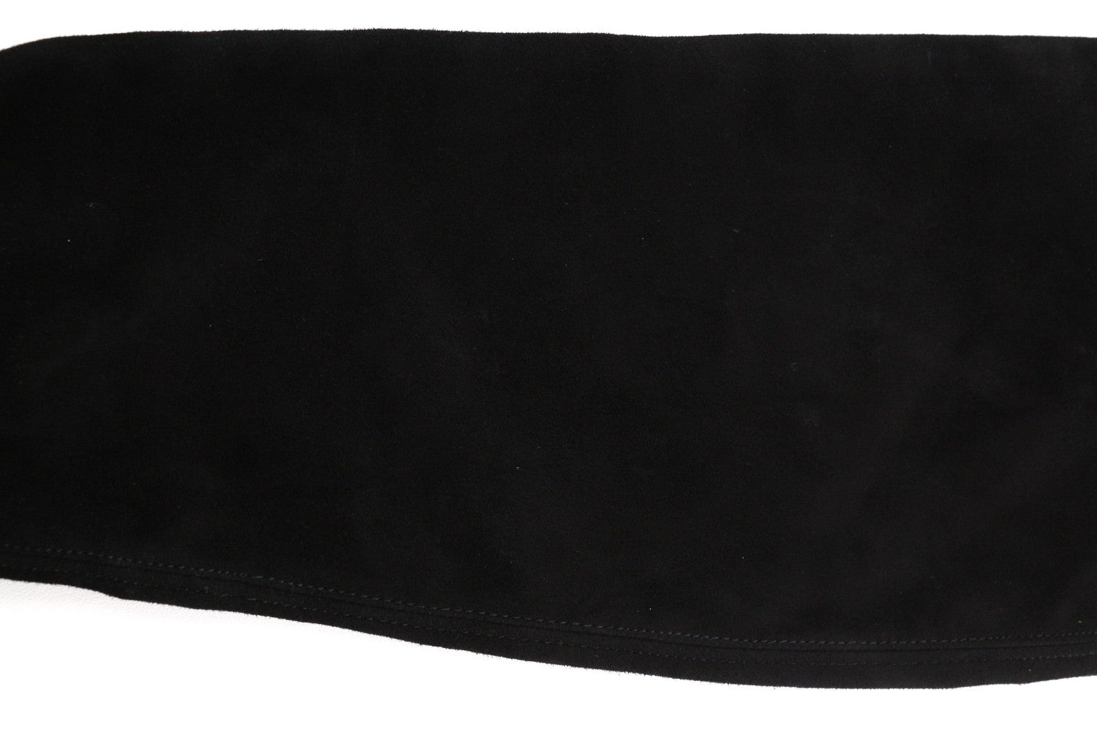 MAJE Flikuio Women's Boots UK4 Black Leather Thigh High Elastic Thin Heel