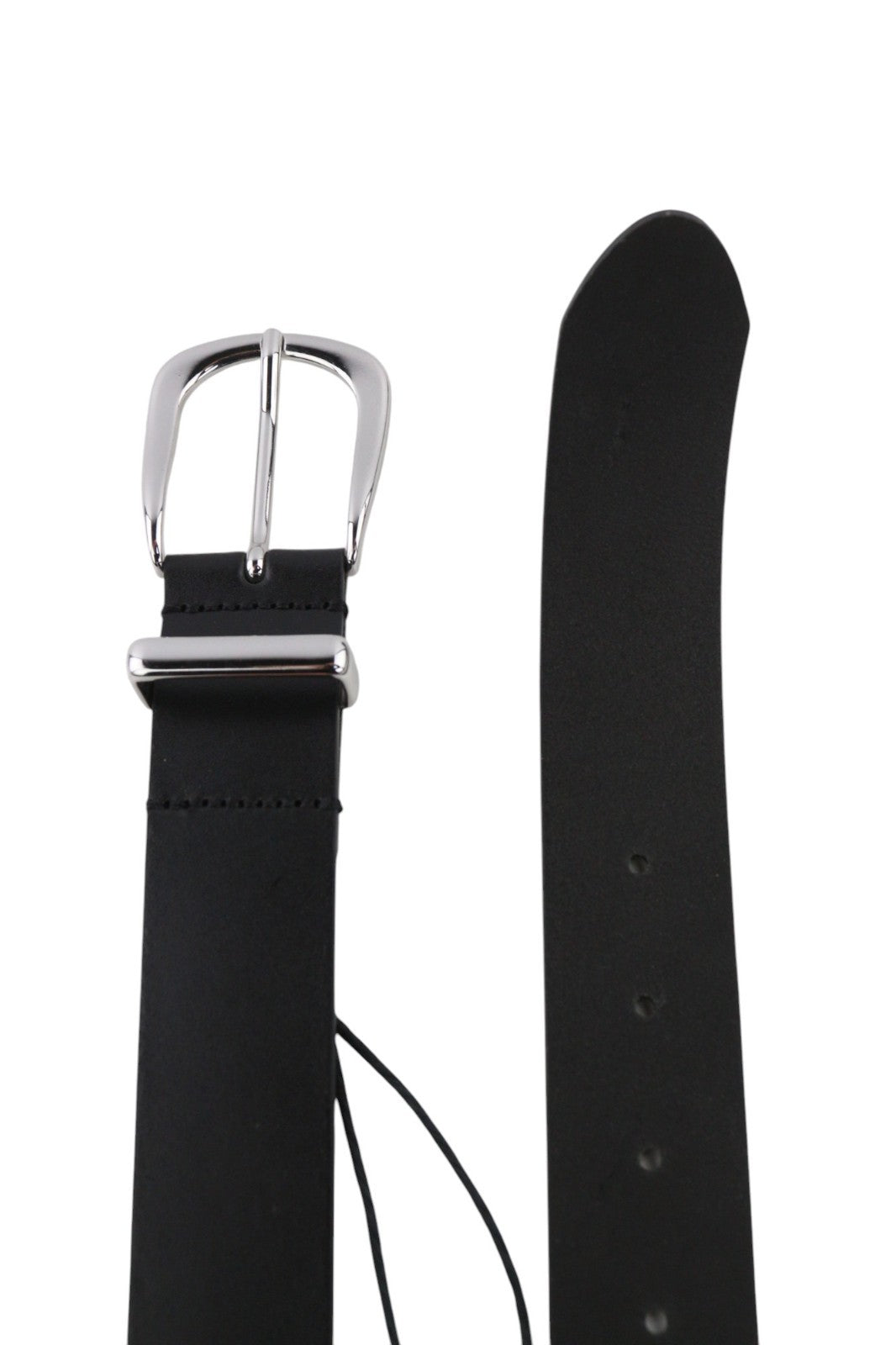 DIESEL D-Burny moteriškas diržas, 80 cm, juodas, odinis, su detalėmis metalinėje sagtyje, RRP180 