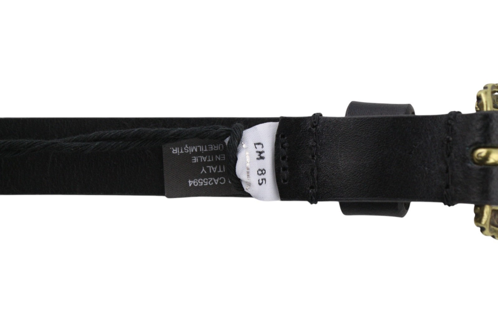 DIESEL B-Texy moteriškas diržas 85 cm juodas odinis plonas dirželis metalinė sagtis 