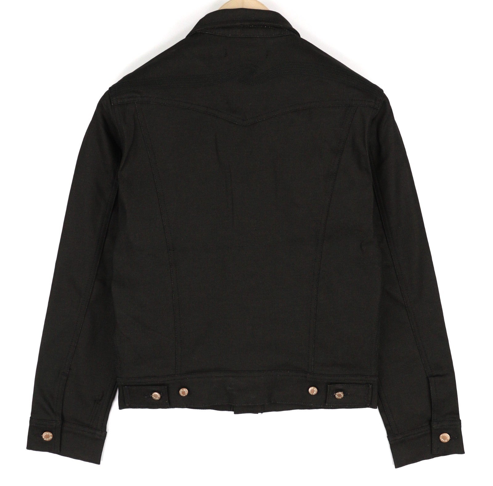 NUDIE JEANS Conny Stretch vyriška striukė XS dydžio, sausa nugara, dengta sagomis, polo džinsinis audinys 