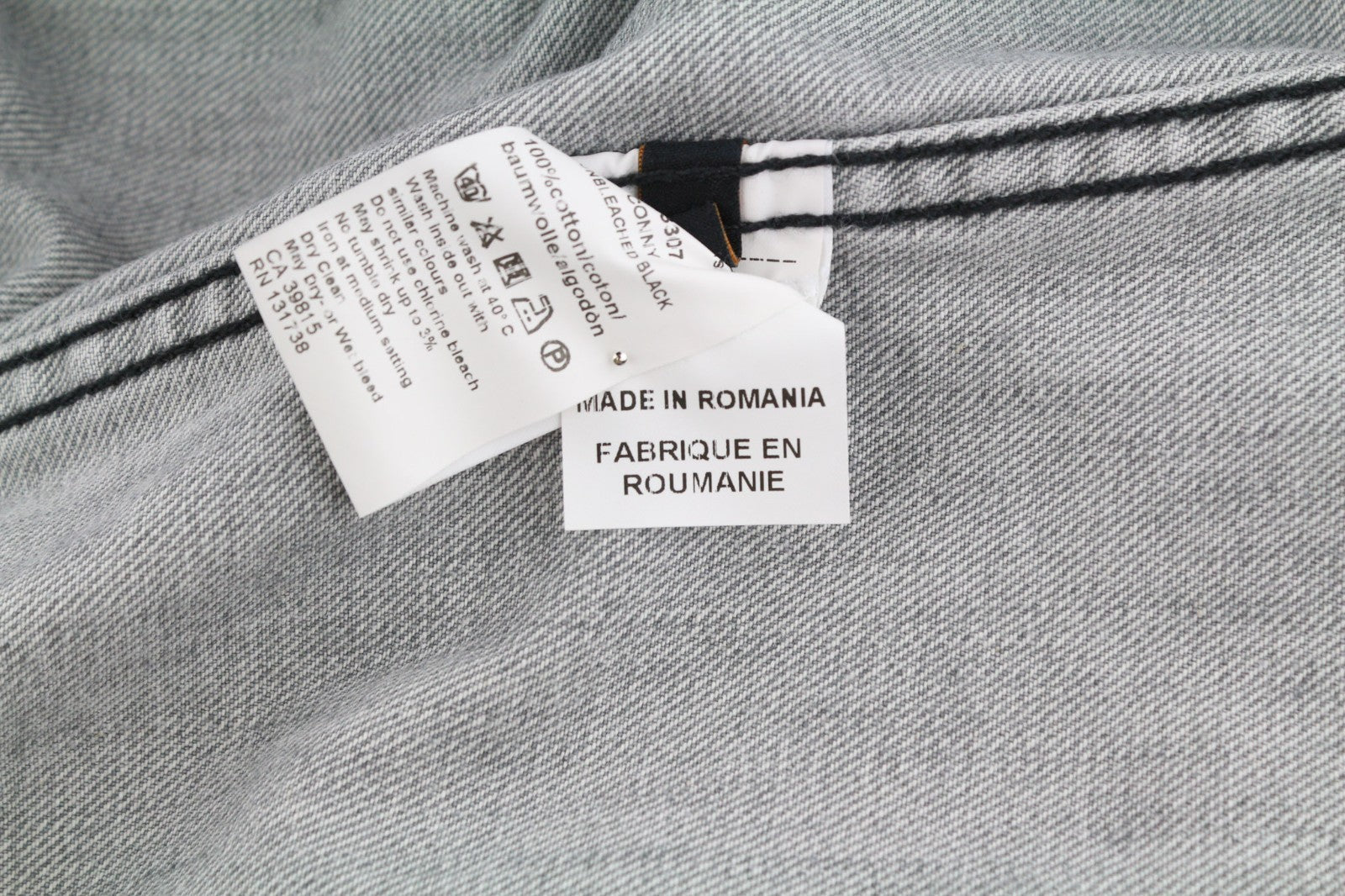 NUDIE JEANS Conny Men's Jacket S Sunbleached Black Grey Washed Polo Buttoned