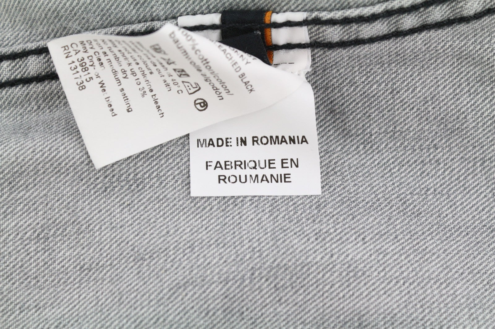 NUDIE JEANS Conny Men's Jacket S Sunbleached Black Button Faded Grey Denim