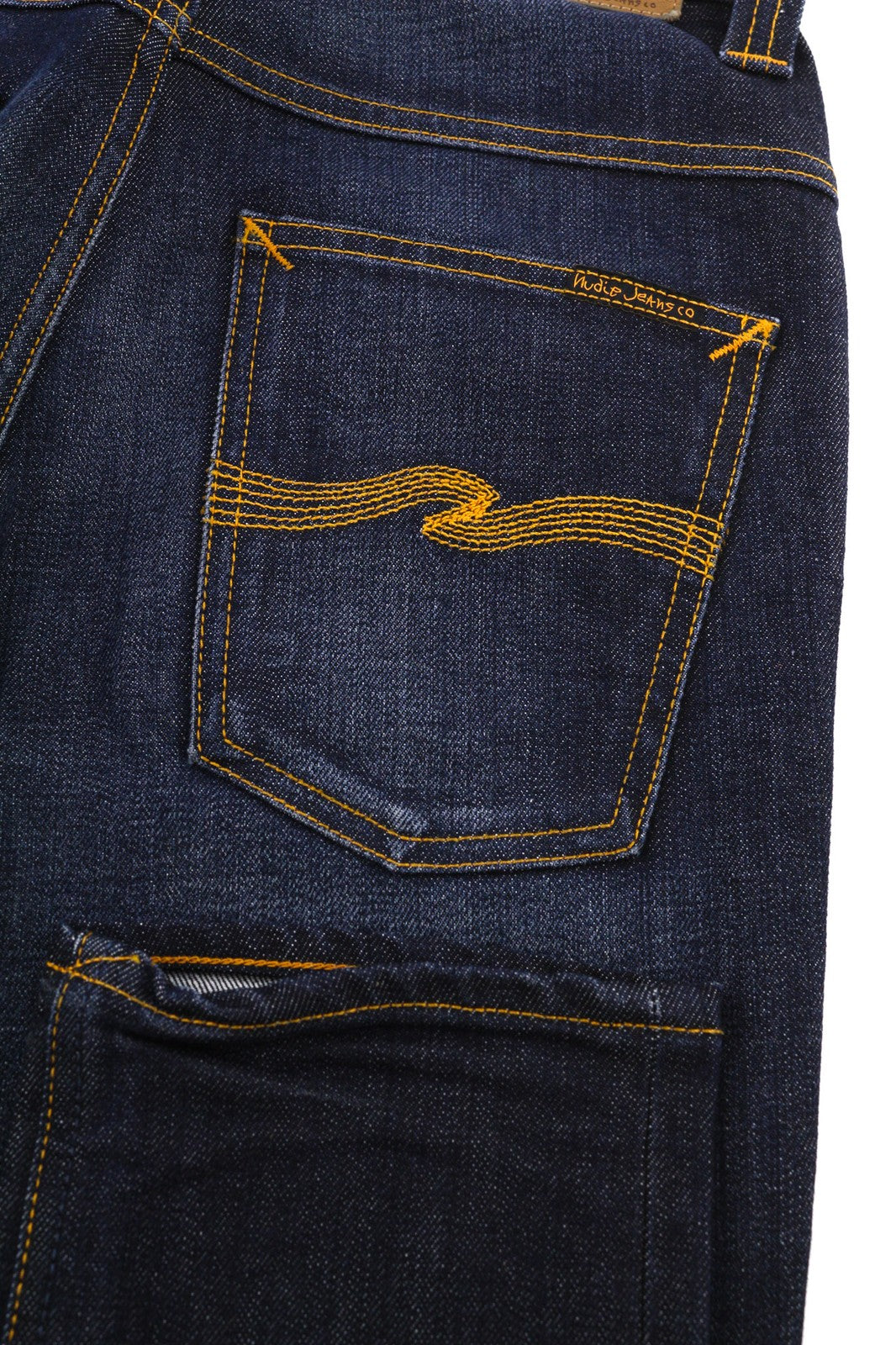 NUDIE JEANS ploni vyriški Finn džinsai W28/L32 Bossa Ozzy Organic Dark Woven Denim 
