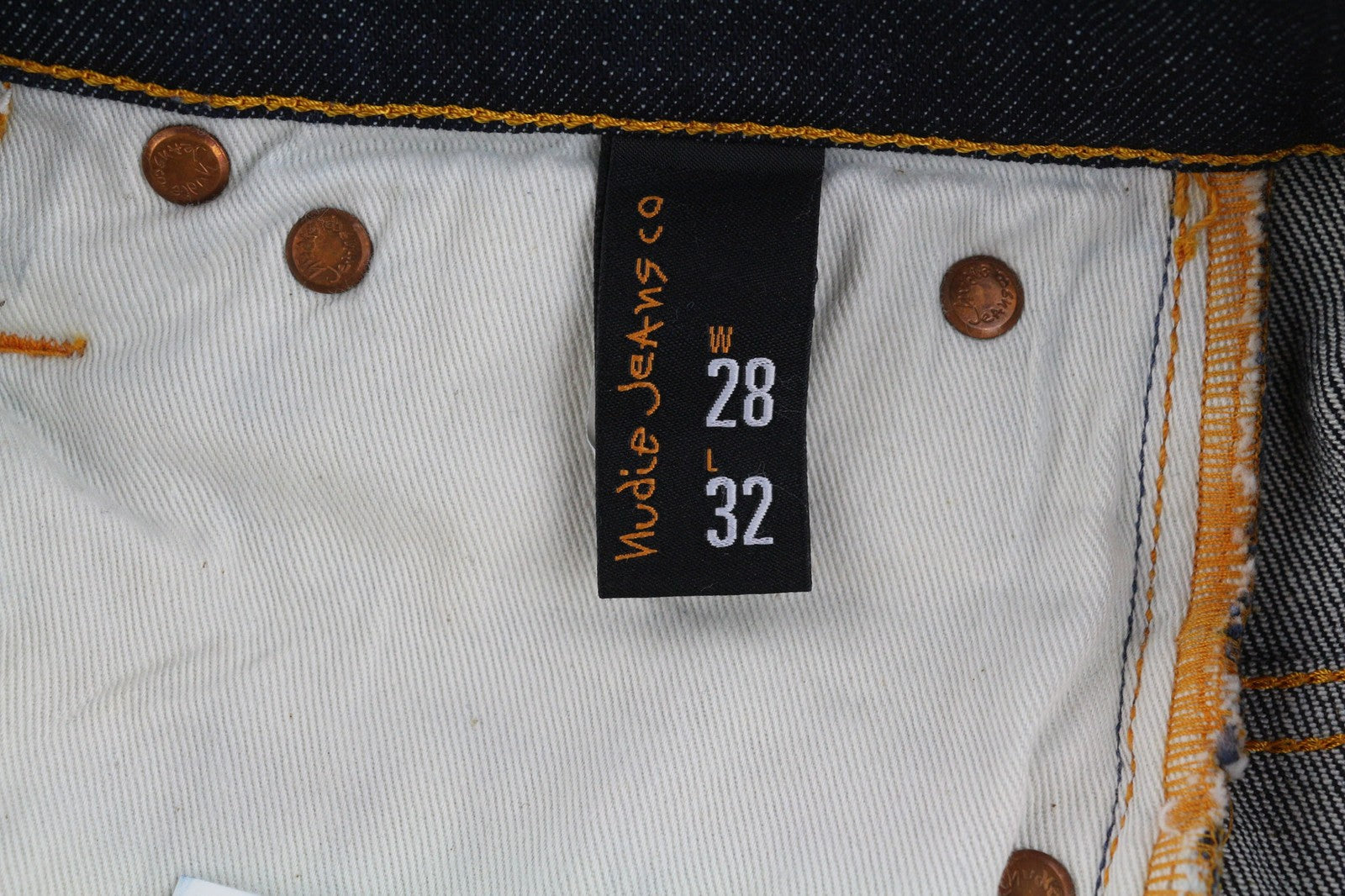 NUDIE JEANS ploni vyriški Finn džinsai W28/L32 Bossa Ozzy Organic Dark Woven Denim 