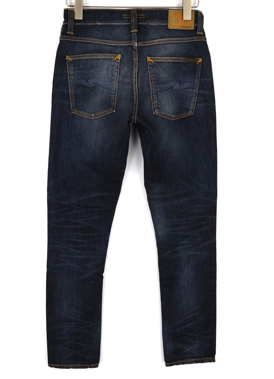 NUDIE JEANS Grim Tim vyriški džinsai W29/L32 Bossa Jukta Organic tamsiai mėlyni 