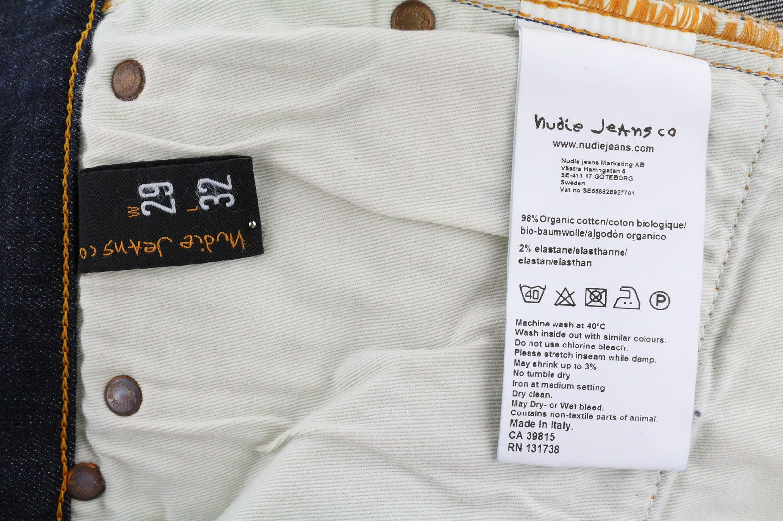 NUDIE JEANS Grim Tim vyriški džinsai W29/L32 Bossa Jukta Organic tamsiai mėlyni 