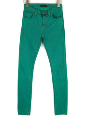 NUDIE JEANS Vyriški „High Kai“ džinsai W28/L34 Organic Icon Green Slim Fit Denim 