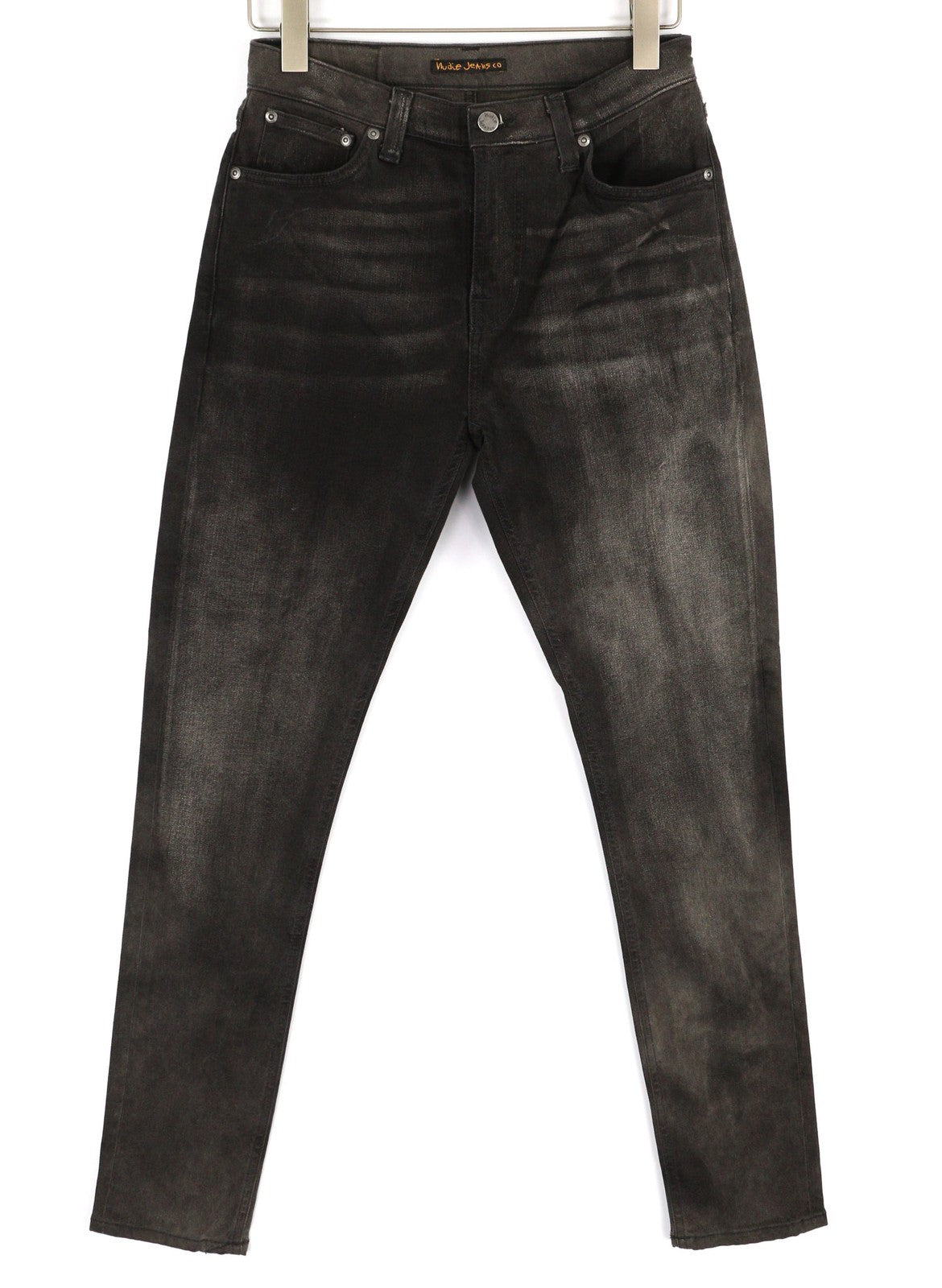 NUDIE JEANS Pipe Led vyriški džinsai W30/L30 pilki marmuro spalvos, ekologiško kirpimo, išblukę 