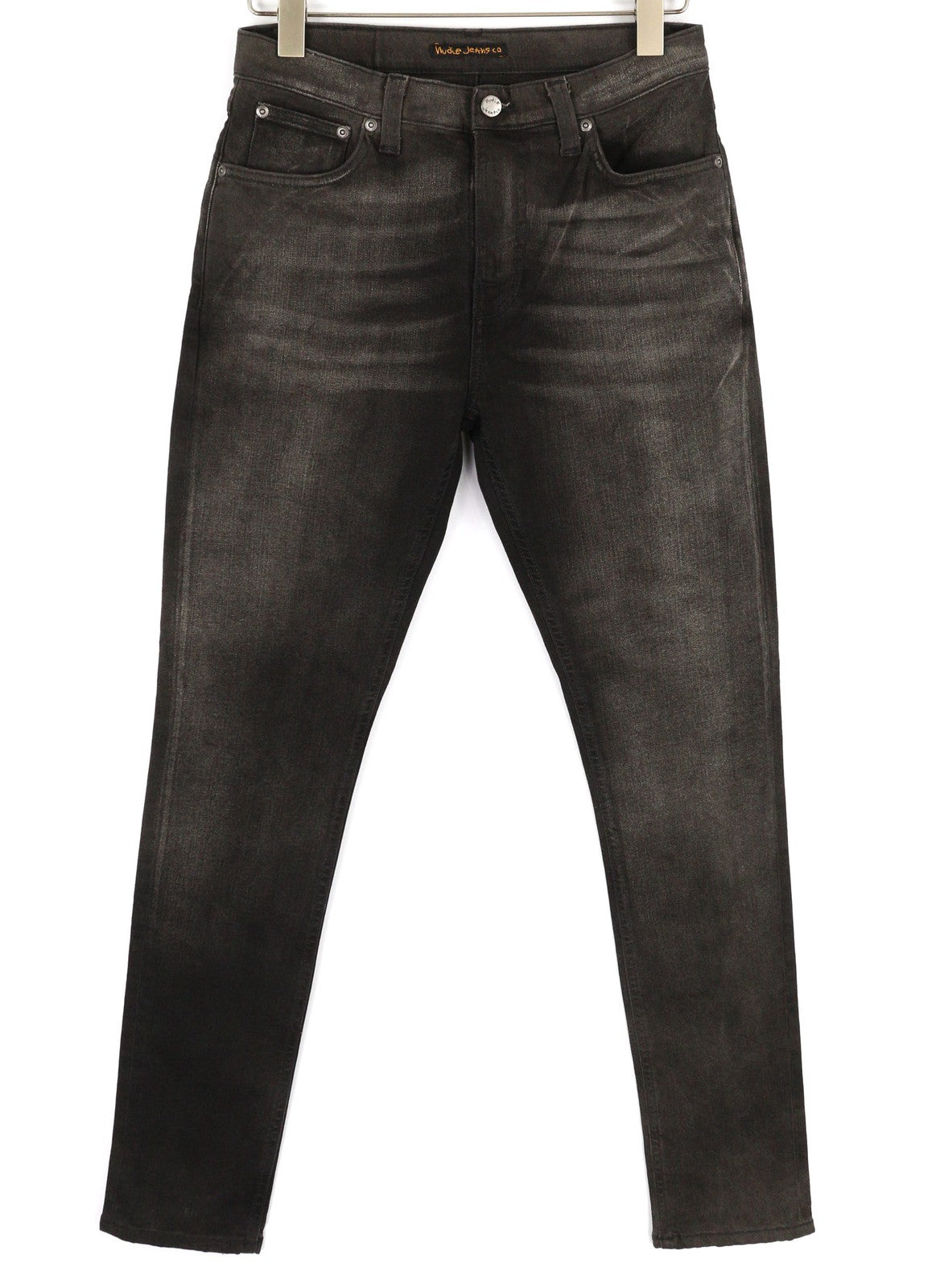 NUDIE JEANS Pipe Led vyriški džinsai W30/L30 pilko marmuro, organinio plonumo, skalbto efekto 