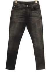 NUDIE JEANS Pipe Led vyriški džinsai W30/L30 pilko marmuro, organinio plonumo, skalbto efekto 