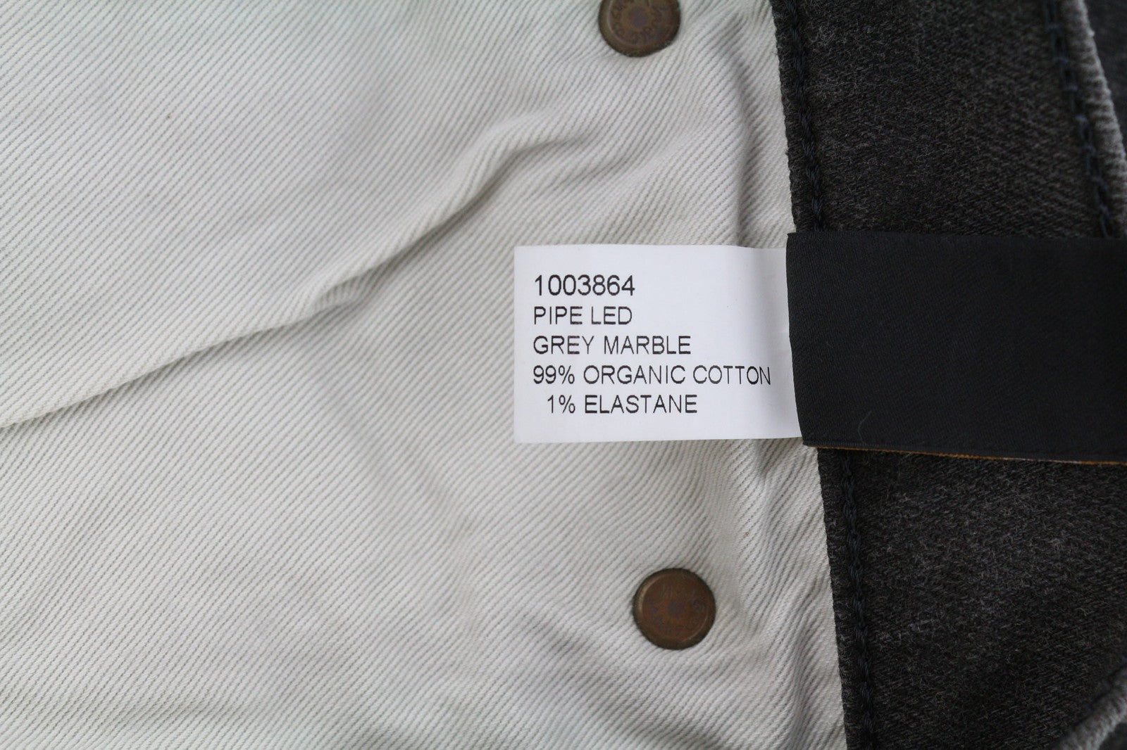 NUDIE JEANS Pipe Led vyriški džinsai W30/L30 pilko marmuro, organinio plonumo, skalbto efekto 