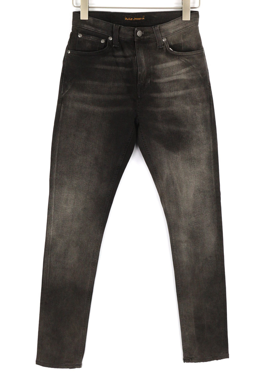 NUDIE JEANS Pipe Led vyriški džinsai W28/L30 pilko marmuro, organinio plonumo, skalbto efekto 