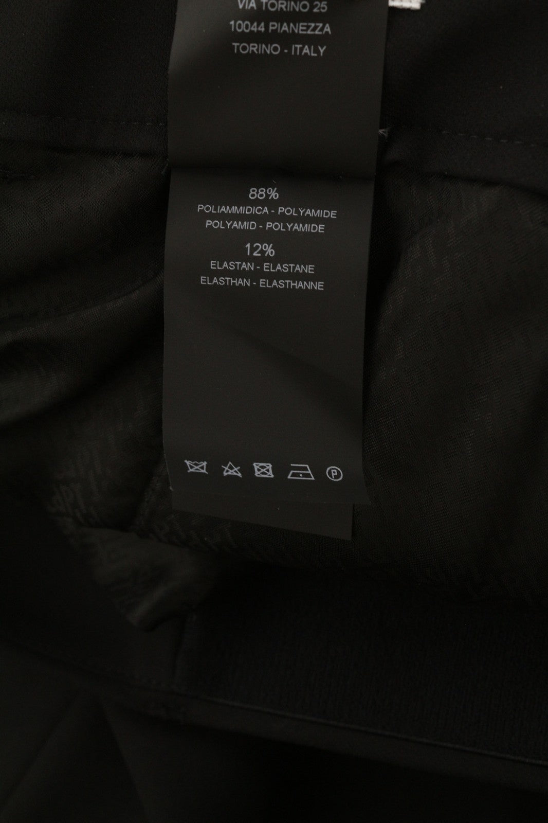 PT TORINO Lamda vyriškos kelnės 52 W33 juodos chino stiliaus, aptemptos, nebaigtu apačiu 