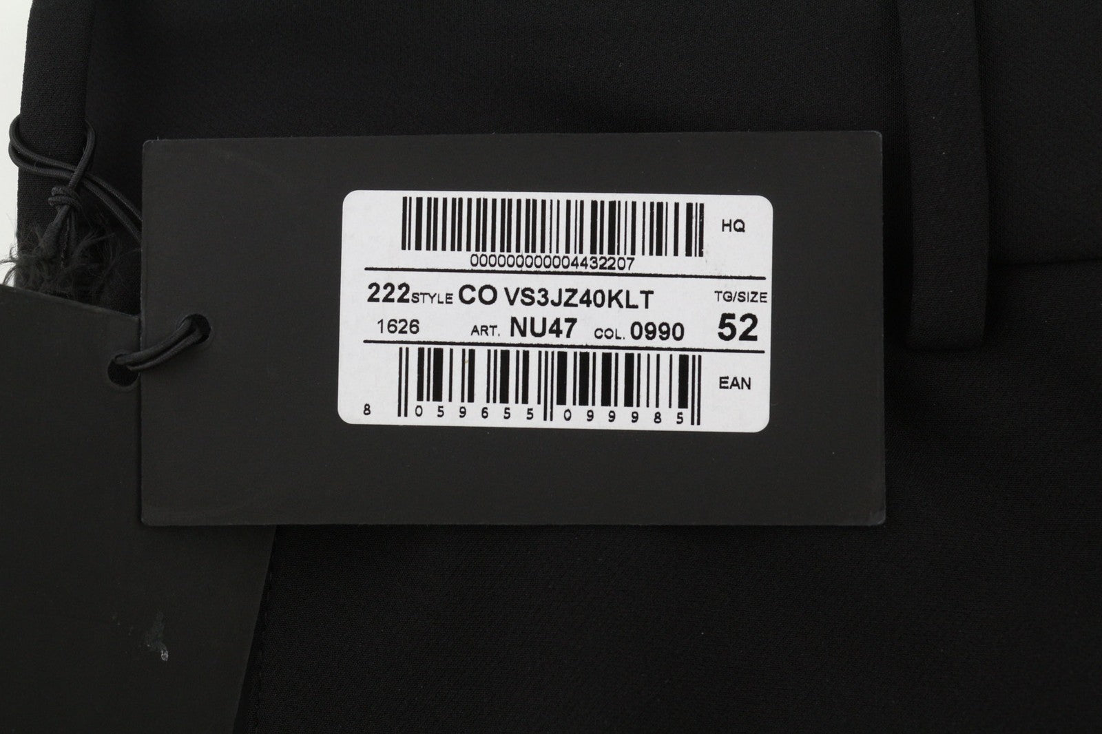 PT TORINO Lamda vyriškos kelnės 52 W33 juodos chino stiliaus, aptemptos, nebaigtu apačiu 