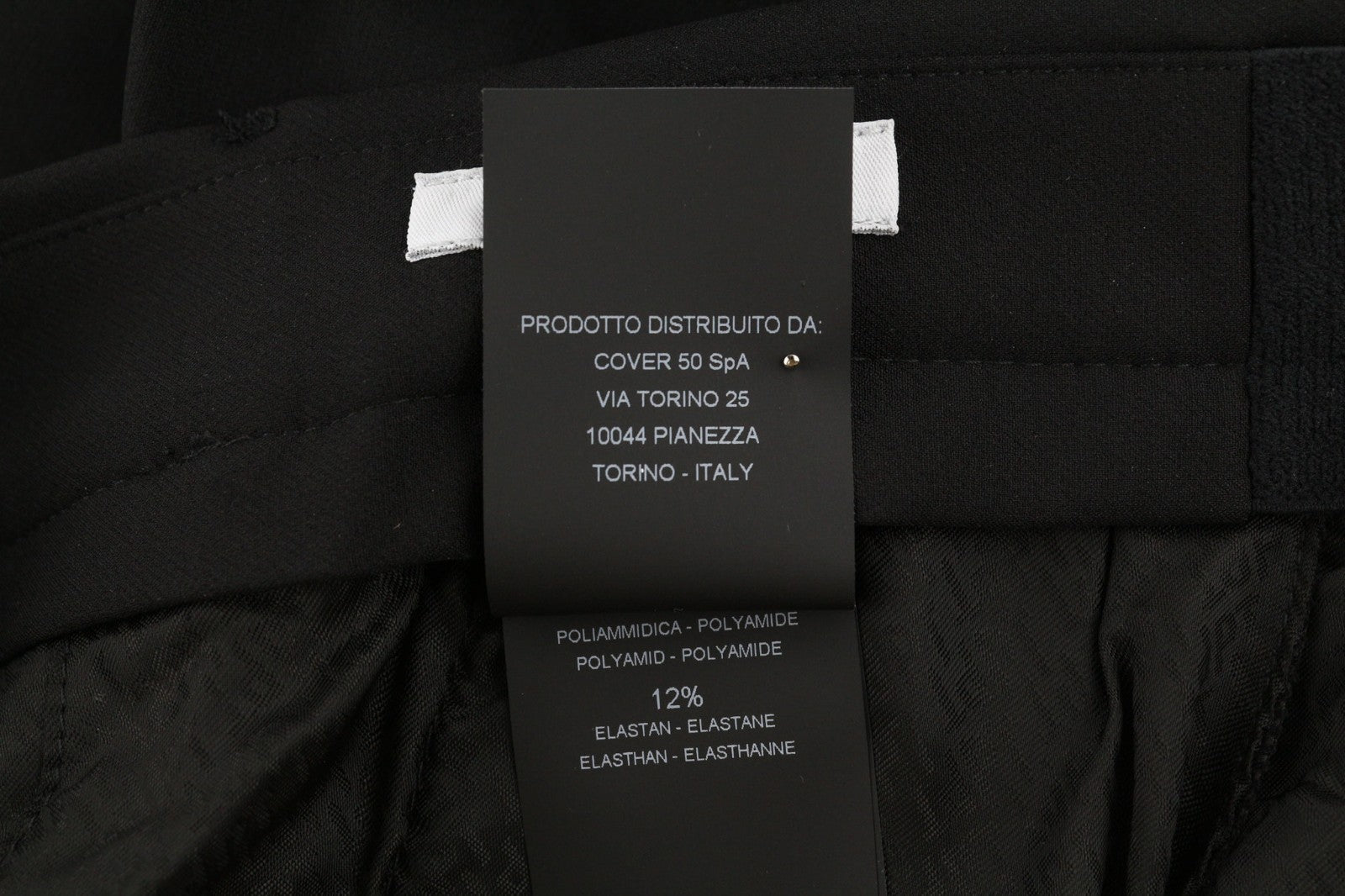 PT TORINO Lamda vyriškos kelnės 46 W29 juodos chino stiliaus, aptemptos, nebaigtu apačiu 