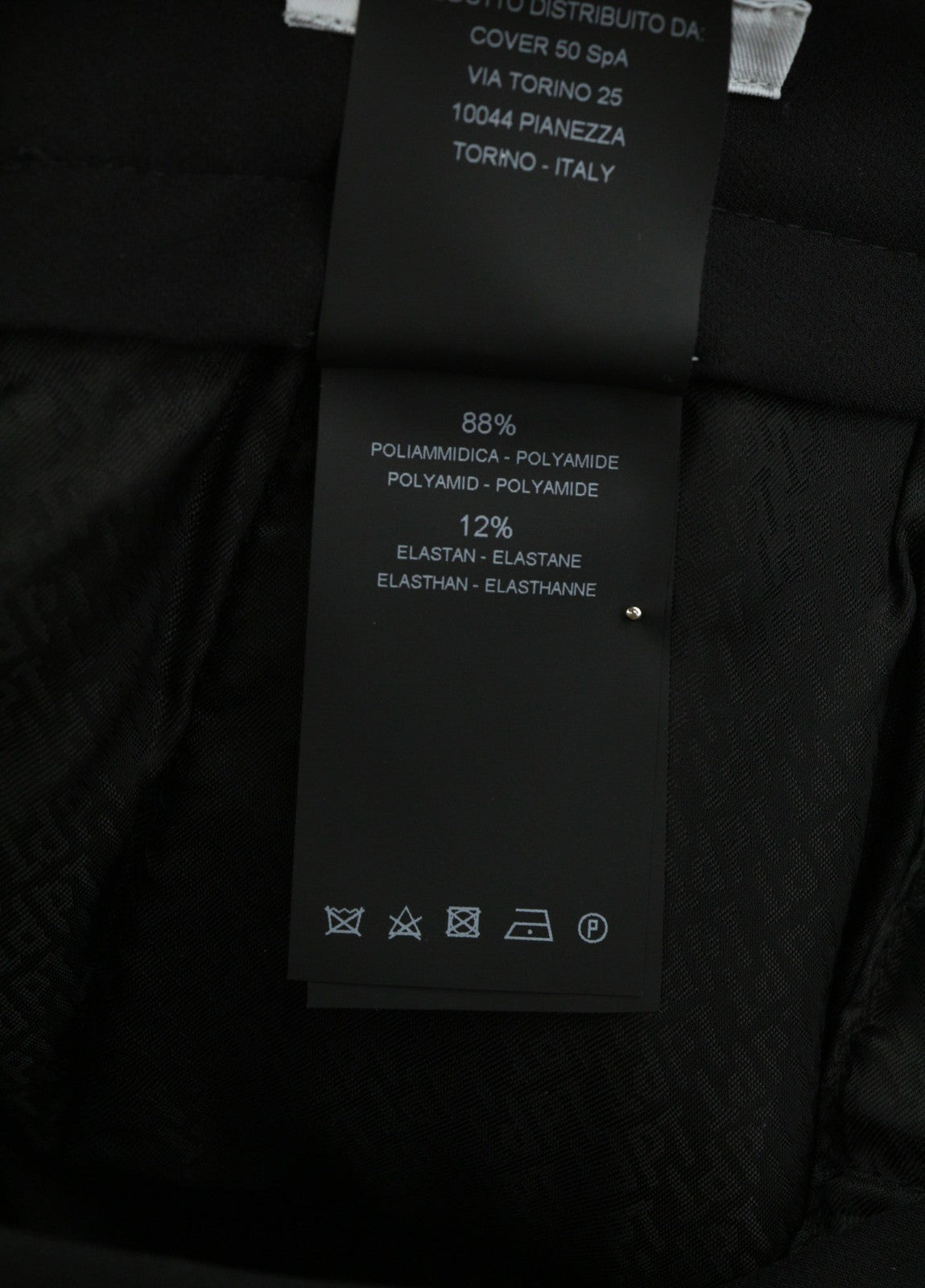 PT TORINO Lamda vyriškos kelnės 46 W29 juodos chino stiliaus, aptemptos, nebaigtu apačiu 