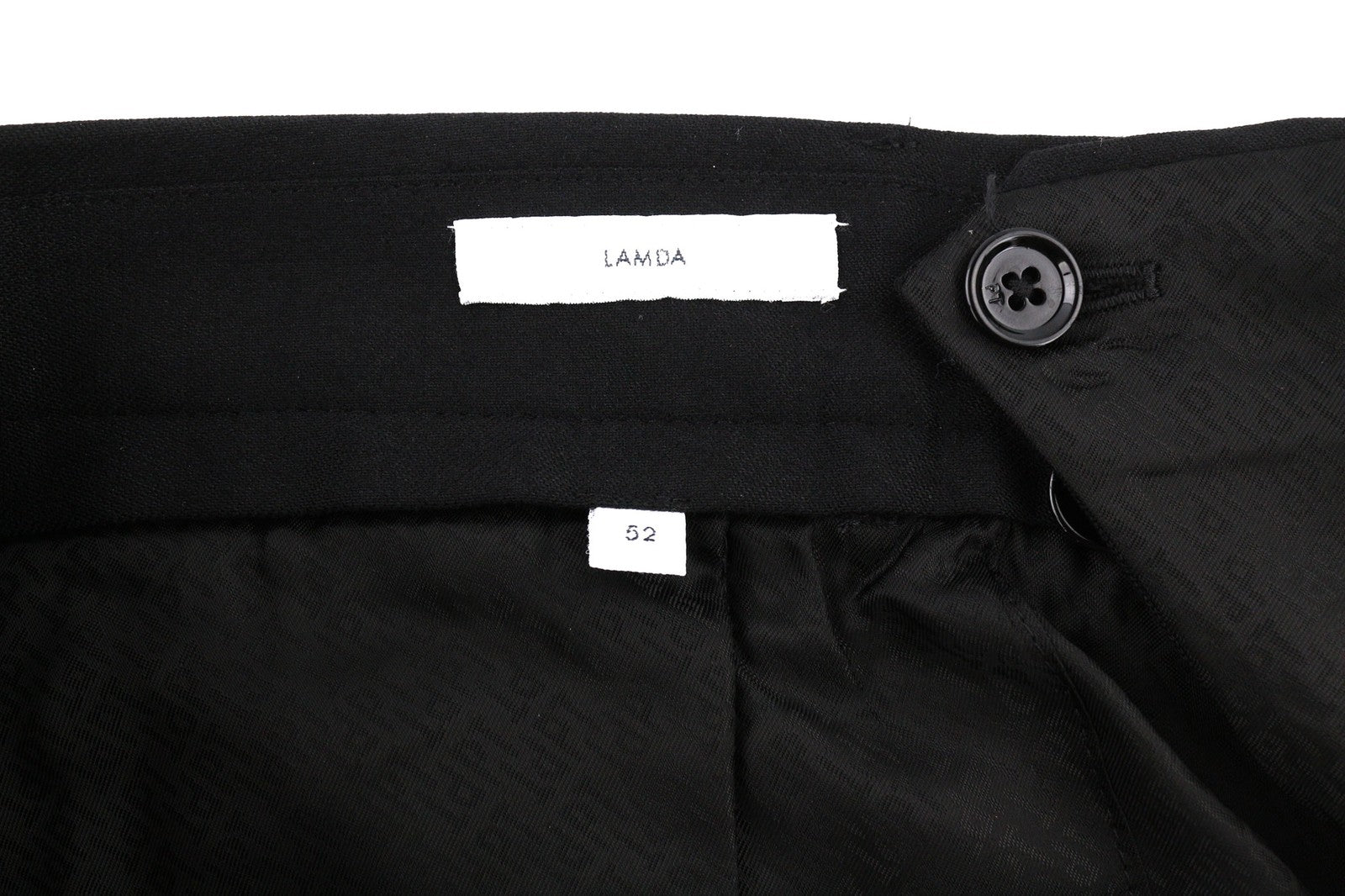 PT TORINO Lamda Men's Trousers 52 W35 Black Fleece Wool Cargo Zipped Pocket