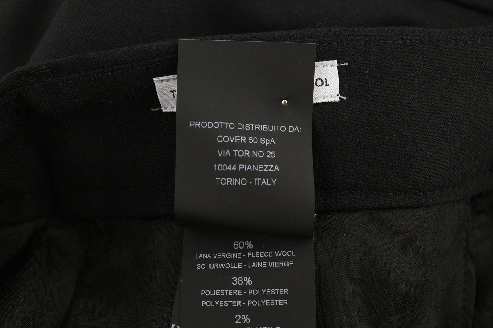 PT TORINO Lamda Men's Trousers 46 W31 Black Fleece Wool Cargo Zipped Pocket