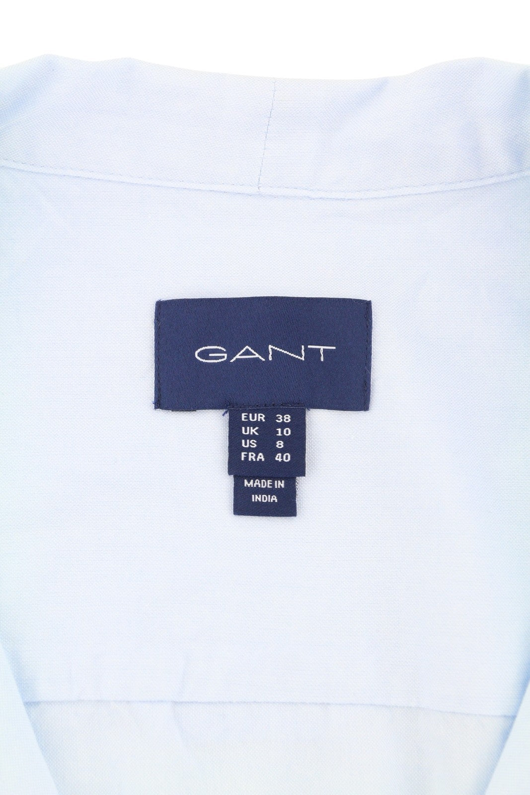 GANT Bow Oxford Puff Women Shirt EU38 Hamptons Blue Button-Up Self-Tied Classic