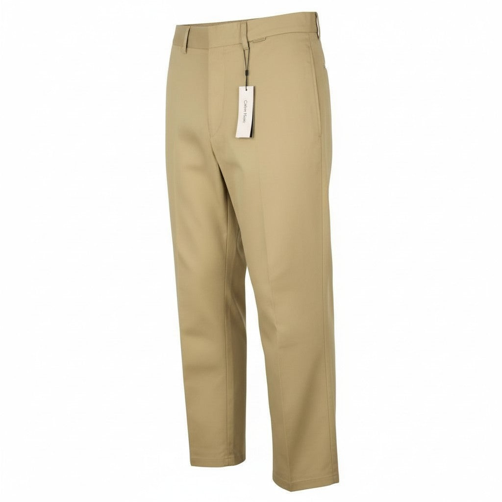 CALVIN KLEIN Piece Dyed Tencel siaurėjančios vyriškos kelnės W32/L32 trumpos laisvalaikio stiliaus 