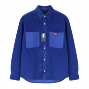 GANT Rel Chunky Corduroy Town Men Shirt L College Blue Patch Pocket RRP249