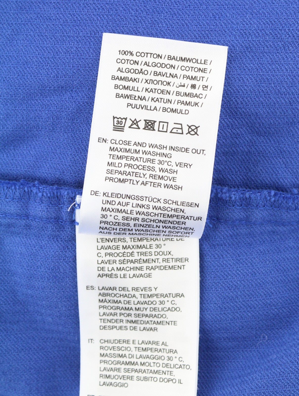 GANT Rel Chunky Corduroy Town Men Shirt L College Blue Patch Pocket RRP249