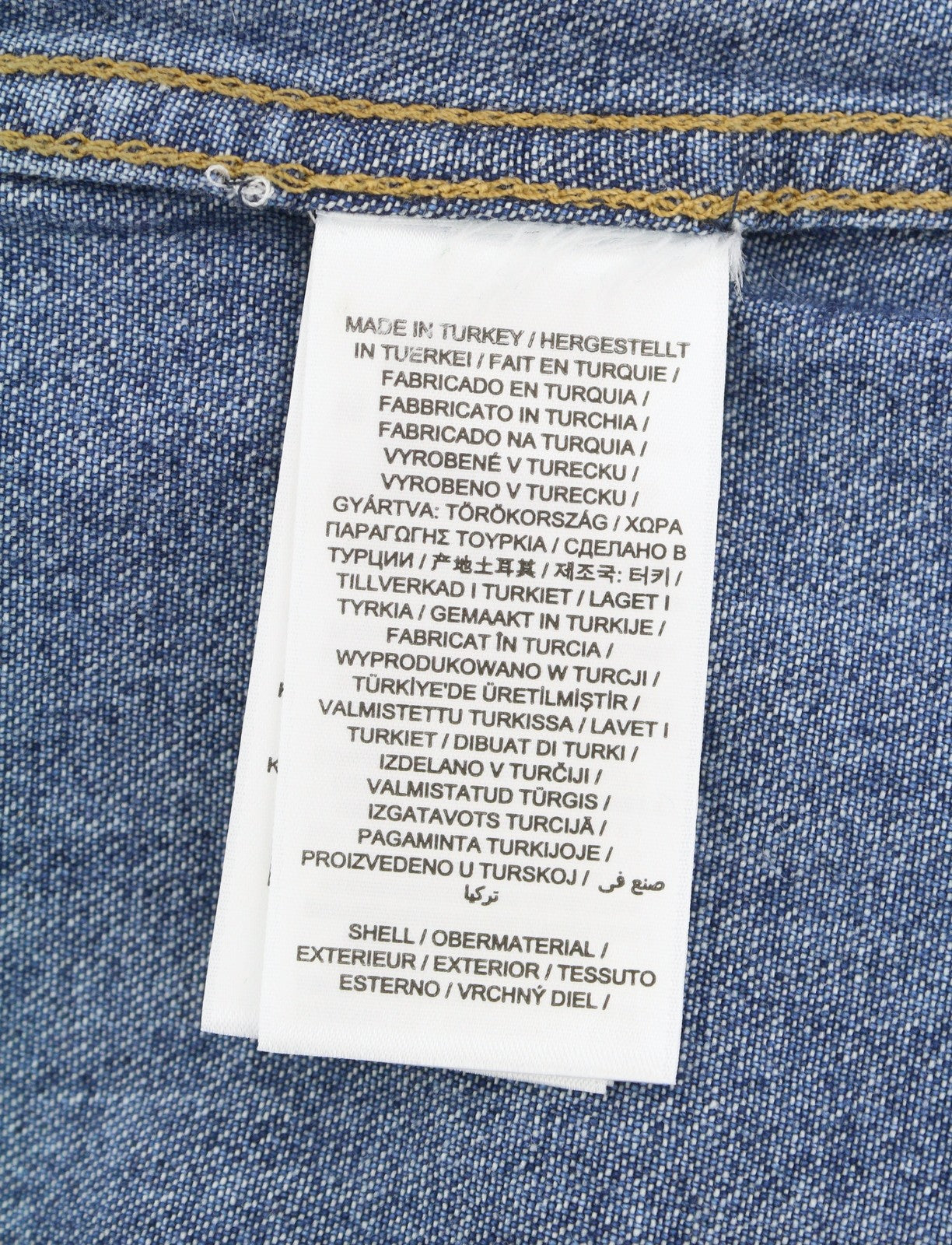 GANT Rel Denim Western Town Men Shirt L Mid Blue Snap Buttons Relaxed RRP199