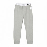 CALVIN KLEIN Sleepwear Jogger vyriškos kelnės M pilkos melanžo su elastingu juosmeniu trikotažiniu 